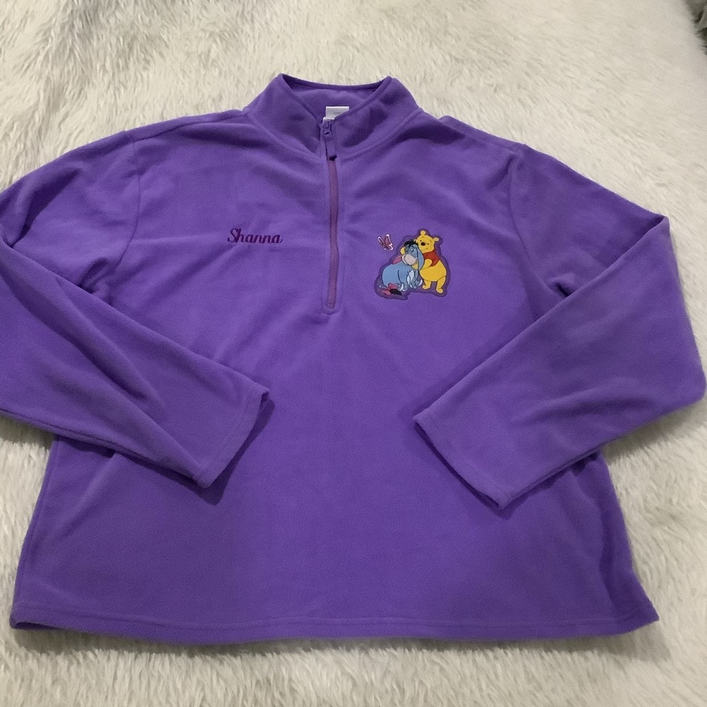 Disney’s store purple Winnie the poo and friends purple sweater size xxl